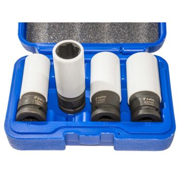   rászorult/külső sérült csavar leszedő légkulcsfej készlet, 1/2", 4 darabos