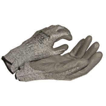   PU tenyérmártott, nylon VÁGÁSÁLLÓ (3-as szintű, EN 4342) kesztyű, XL-es