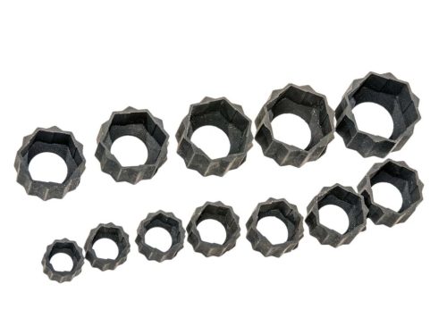 Rászorult/külső sérült csavar leszedő csillagkulcs adapter készlet, 8-19mm, 12 darabos