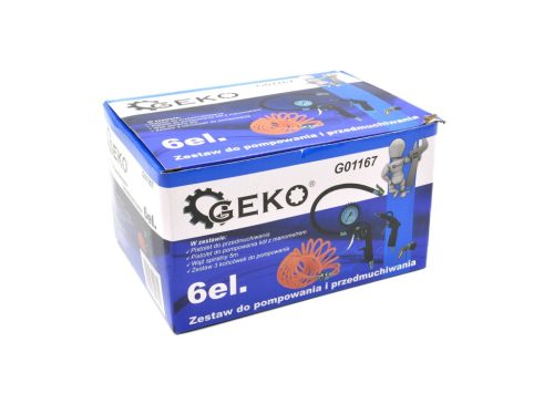 Geko kompresszor tartozék készlet szelepvégekkel, 6 részes