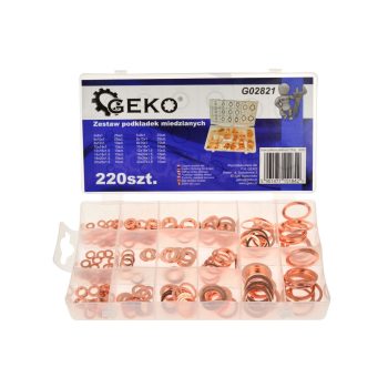 Geko réz alátét készlet, 220db-os