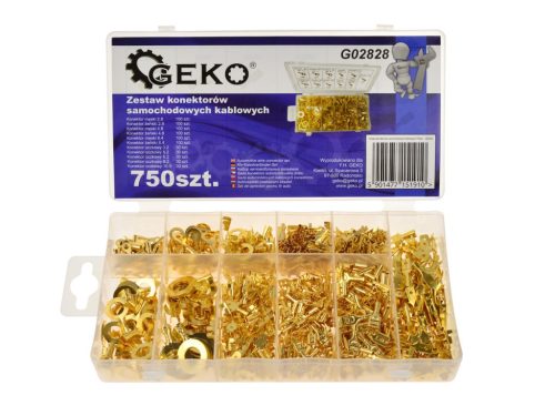 Geko autós kábelcsatlakozó szett, 750db