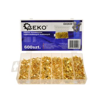 Geko autós kábelcsatlakozó szett, 600db