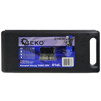 Geko HEX, Spline és Torx bitkészlet, 41db
