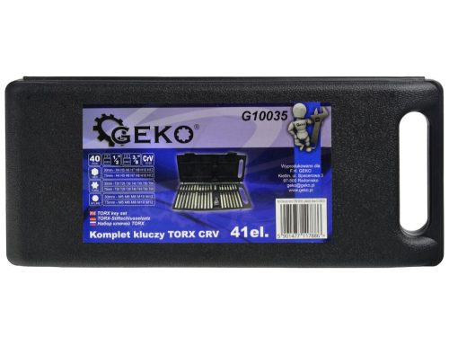 Geko HEX, Spline és Torx bitkészlet, 41db