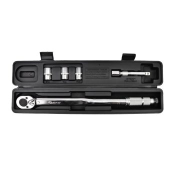   Geko nyomatékkulcs hosszítóval, dugófejekkel, 1/2", 28-210Nm