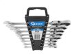 Geko csuklós racsnis csillag-villáskulcs készlet 8-22mm, 8db-os