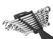 Geko csuklós racsnis csillag-villáskulcs készlet 8-22mm, 8db-os