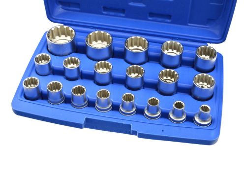 Geko univerzális dugókulcs készlet 1/2", 8-32mm, 19 darabos