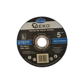   Geko Premium vágókorong rozsdamentes acélhoz (Inox), 125x1x22,2mm