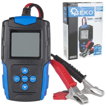   Geko LCD mérő 12-24V 3Ah-200Ah akkumulátorok ellenőrzéséhez