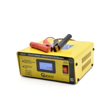 Geko mikroprocesszoros akkutöltő, 12/24V, 10A, 3-150Ah