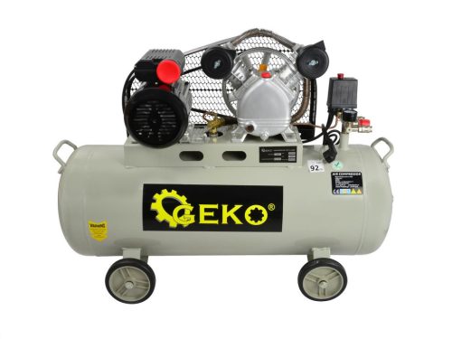 Geko V-Twin olajkenésű légkompresszor, 100L, 8bar, 390L/min