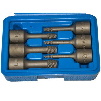   elnyalt/belső sérült csavar kitekerő dugókulcs készlet, 3/8", 6 darabos