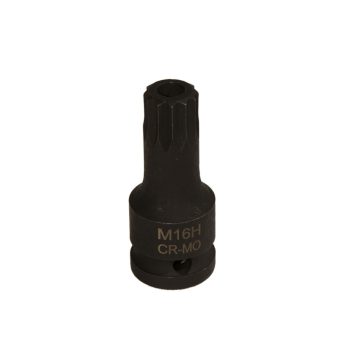   lyukas XZN (spline) crowafej, M16-os, 1/2" - sebességváltó olajleeresztő dugókulcs- VAG (VW, Audi…)