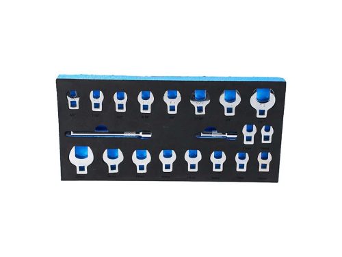 villáskulcs fej készlet (crowfoot), 1/2", colos, 1-1/16" - 2", 14 darabos