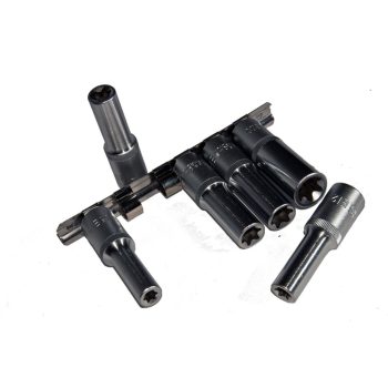 Crowafej készlet, E-torx, hosszú, 1/2", 6 darabos 