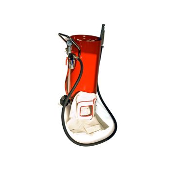 kültéri homokfúvó, homorú fedéllel, 75L